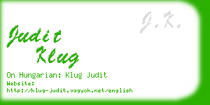 judit klug business card